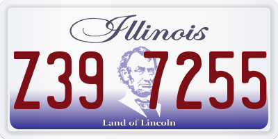 IL license plate Z397255