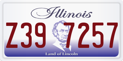 IL license plate Z397257