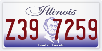 IL license plate Z397259