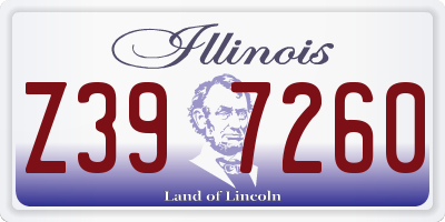 IL license plate Z397260