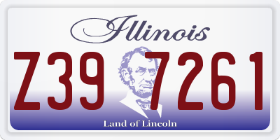 IL license plate Z397261