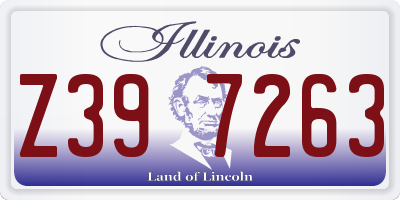 IL license plate Z397263