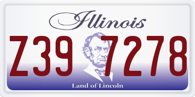 IL license plate Z397278
