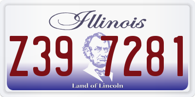 IL license plate Z397281
