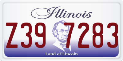 IL license plate Z397283