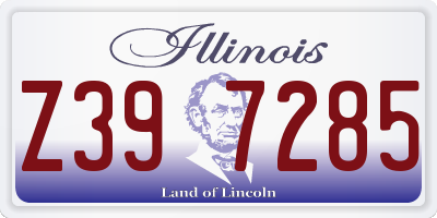 IL license plate Z397285