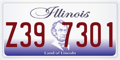 IL license plate Z397301