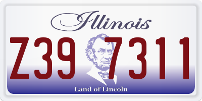 IL license plate Z397311