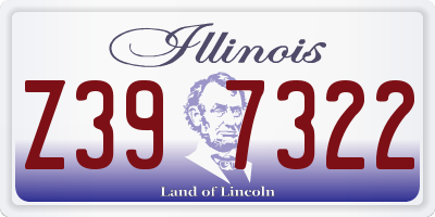 IL license plate Z397322