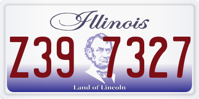 IL license plate Z397327