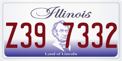 IL license plate Z397332