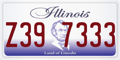 IL license plate Z397333