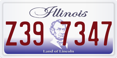 IL license plate Z397347