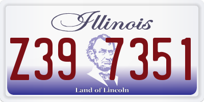 IL license plate Z397351