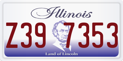 IL license plate Z397353