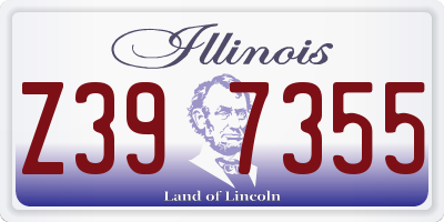 IL license plate Z397355