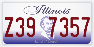 IL license plate Z397357