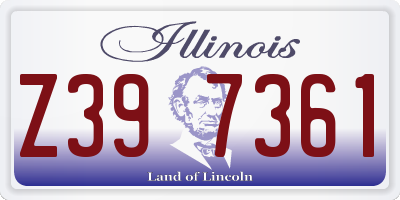 IL license plate Z397361