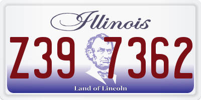 IL license plate Z397362
