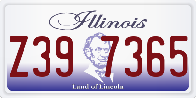 IL license plate Z397365