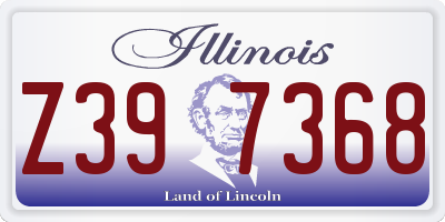 IL license plate Z397368