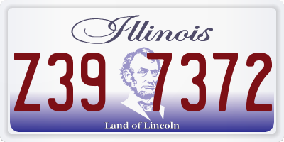 IL license plate Z397372