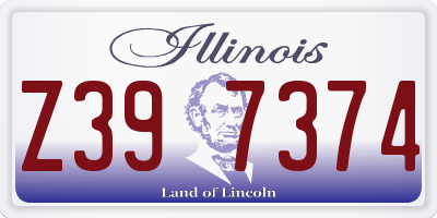 IL license plate Z397374