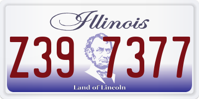 IL license plate Z397377