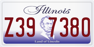 IL license plate Z397380