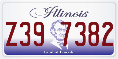 IL license plate Z397382