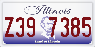 IL license plate Z397385
