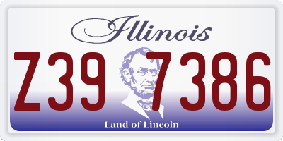 IL license plate Z397386