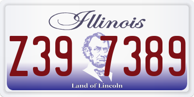IL license plate Z397389