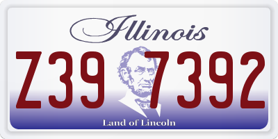 IL license plate Z397392
