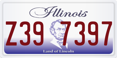 IL license plate Z397397