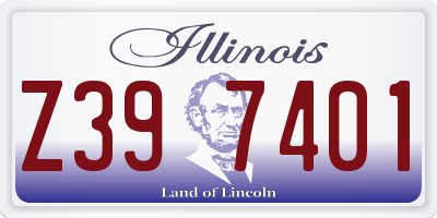 IL license plate Z397401