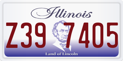IL license plate Z397405
