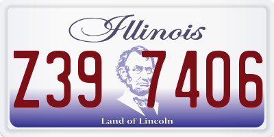 IL license plate Z397406