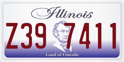 IL license plate Z397411