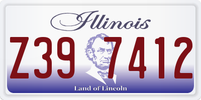 IL license plate Z397412