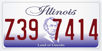 IL license plate Z397414