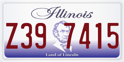 IL license plate Z397415