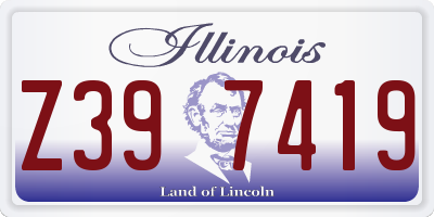 IL license plate Z397419