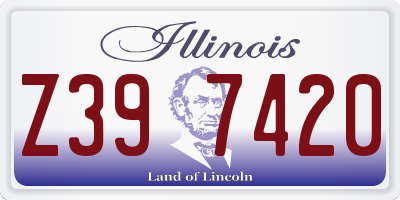 IL license plate Z397420