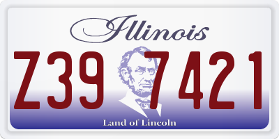 IL license plate Z397421