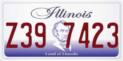 IL license plate Z397423