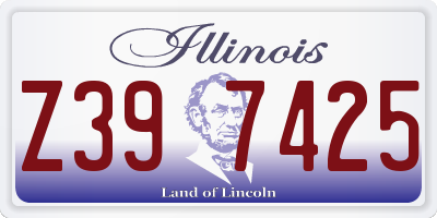 IL license plate Z397425