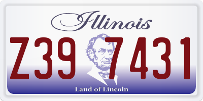 IL license plate Z397431