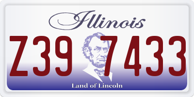 IL license plate Z397433