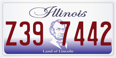 IL license plate Z397442